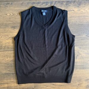 Black sweater vest